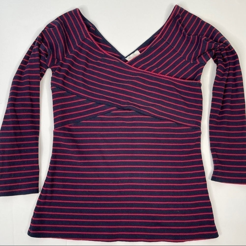 Anthropologie Deletta Striped Shirt Medium